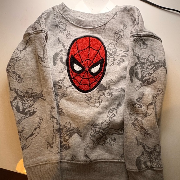 Marvel Other - Marvel Spider-Man Gray Kids Crewneck Sweatshirt